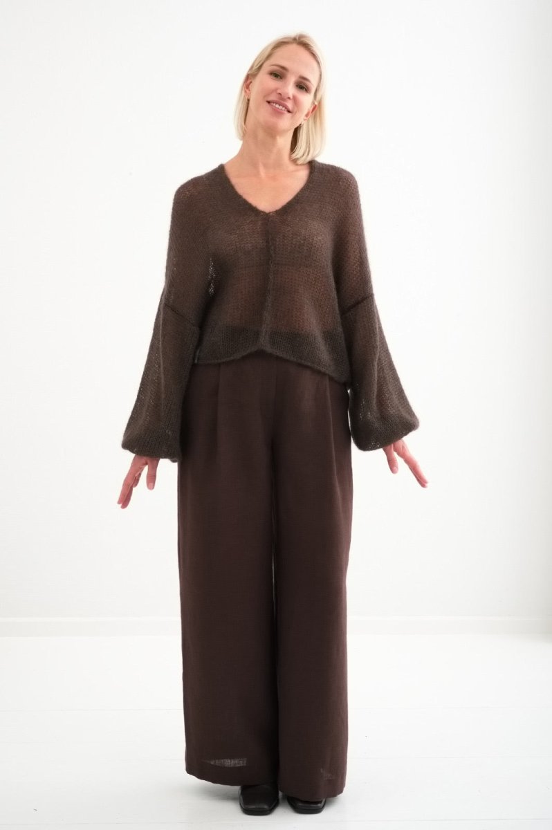 Weite Leinenhose "Elisa" in 4 Farben AW26 - The Baltic Shop