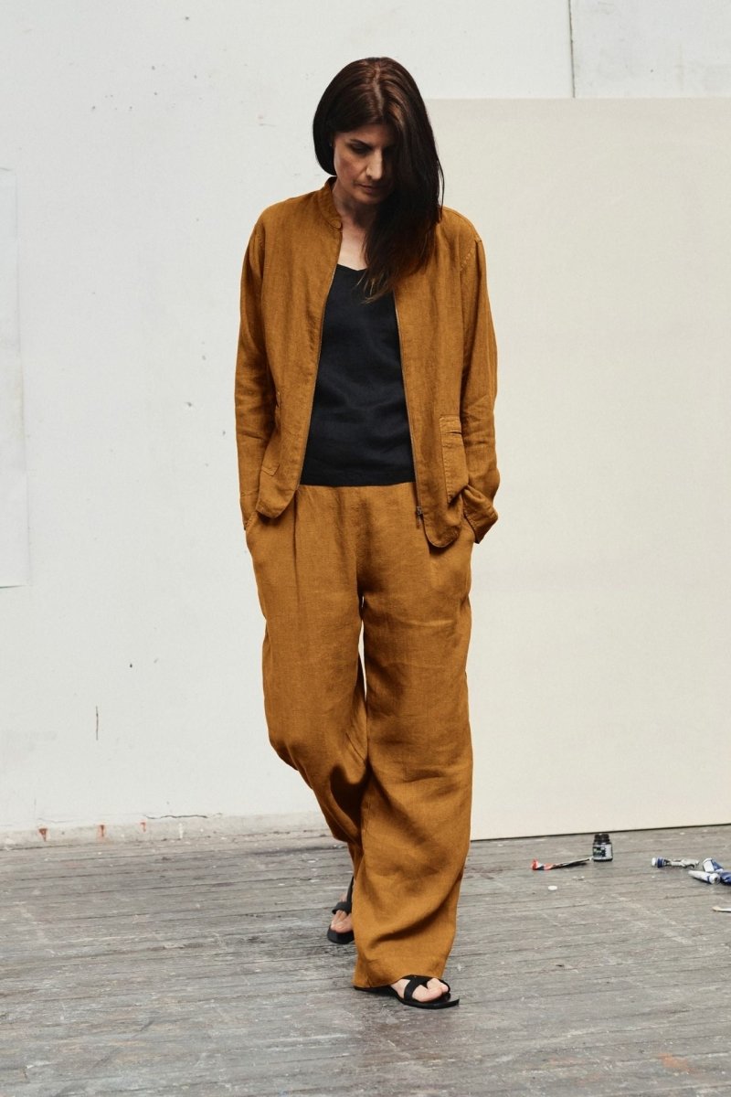 Willow Hose aus Leinen in Bronze - The Baltic Shop