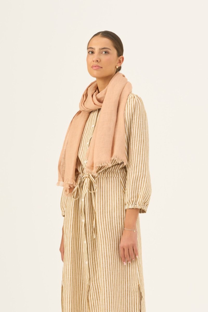 Woodbine Leinen Schal Damen – Leicht & Nachhaltig - The Baltic Shop