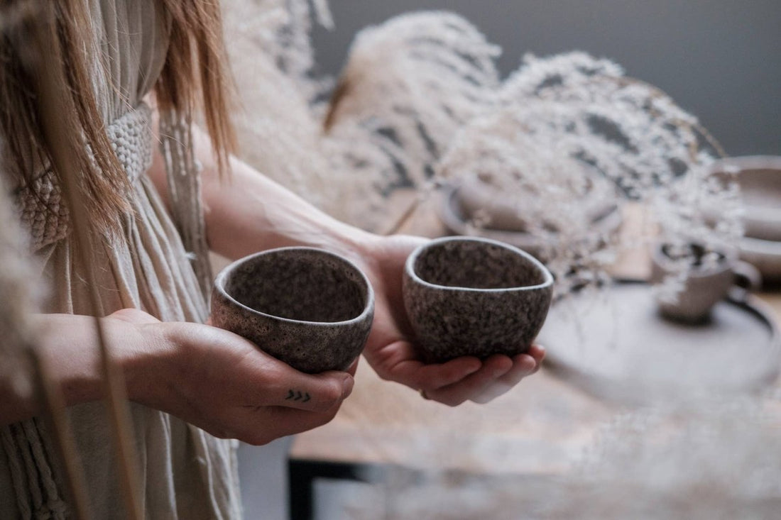 YUTORI Espressotasse "SHELL" mattes Steingut - The Baltic Shop