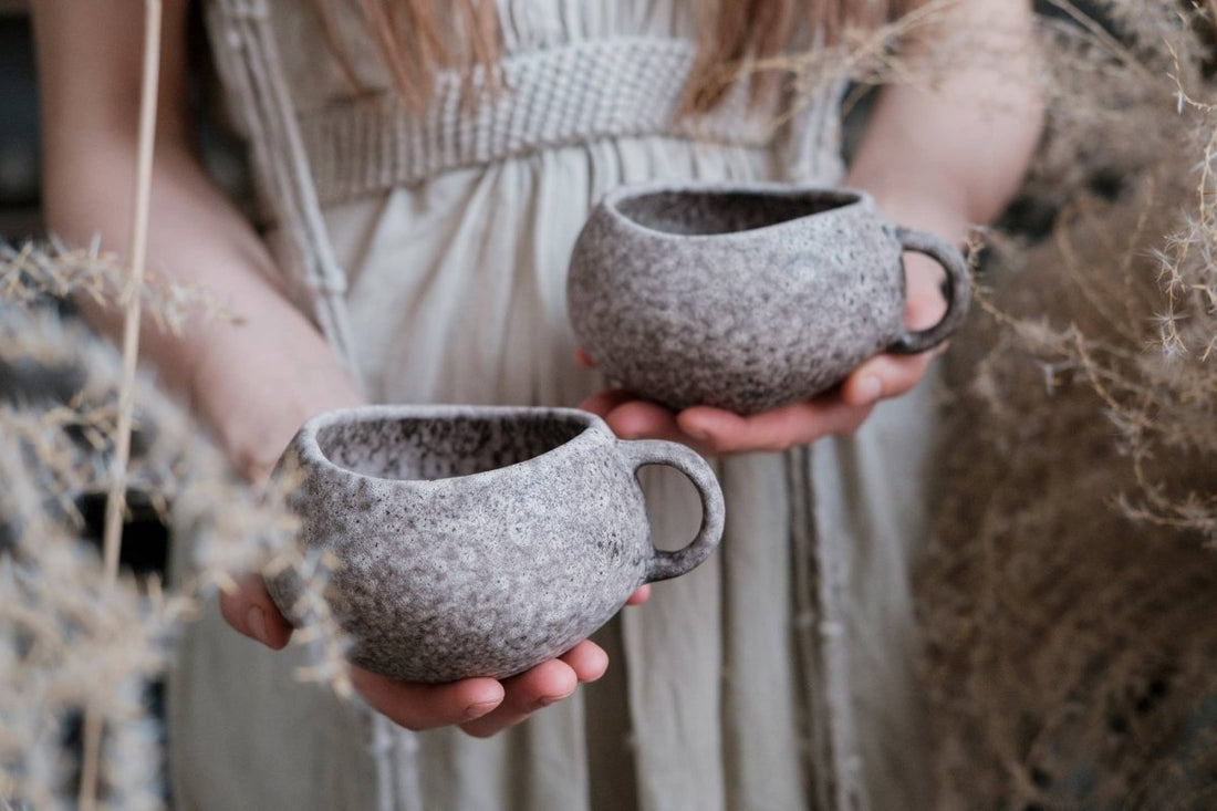 YUTORI Tasse und Untertasse "Home" - organisches Steingut - The Baltic Shop