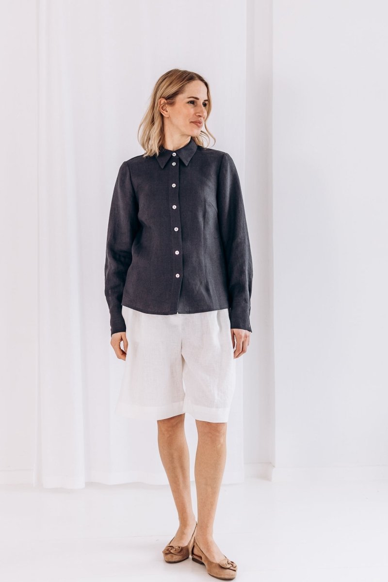 Zeitloses Hemd aus Leinen "Dina" - The Baltic Shop