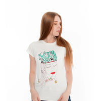 Handgedrucktes T-Shirt "Breath the Earth" - The Baltic Shop