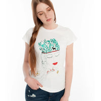 Handgedrucktes T-Shirt "Breath the Earth" - The Baltic Shop