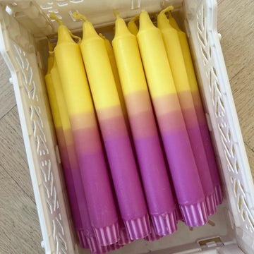 Handgefärbte Dip-Dye Kerzen in verschiedene Farben - The Baltic Shop