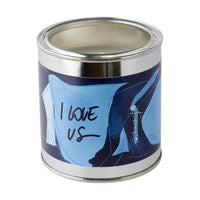 handgegossene Sojawachskerze „I Love Us“ in Metalldose - The Baltic Shop