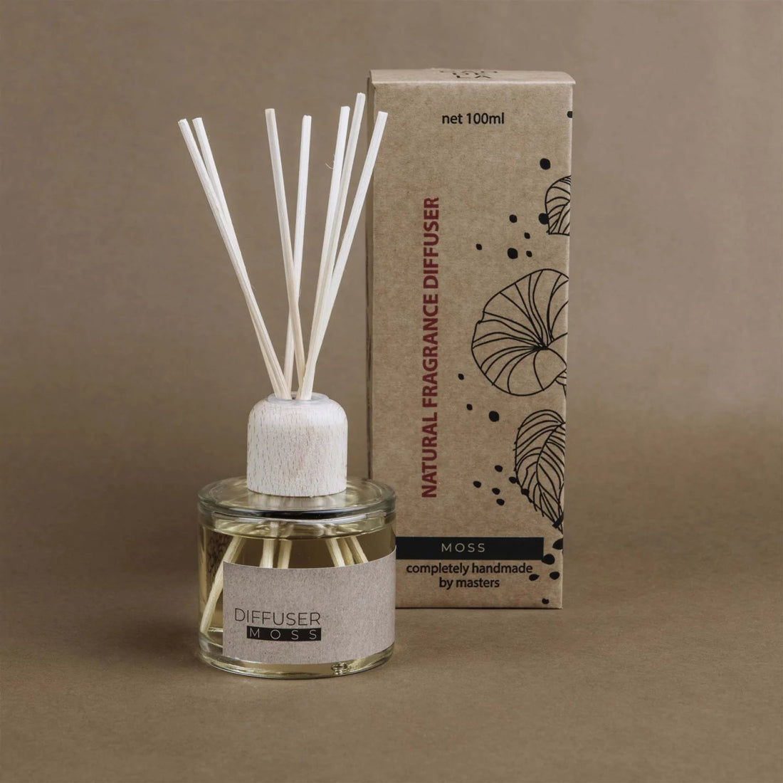 Handgegossener Diffuser-Duftstäbchen mit Moosduft - The Baltic Shop