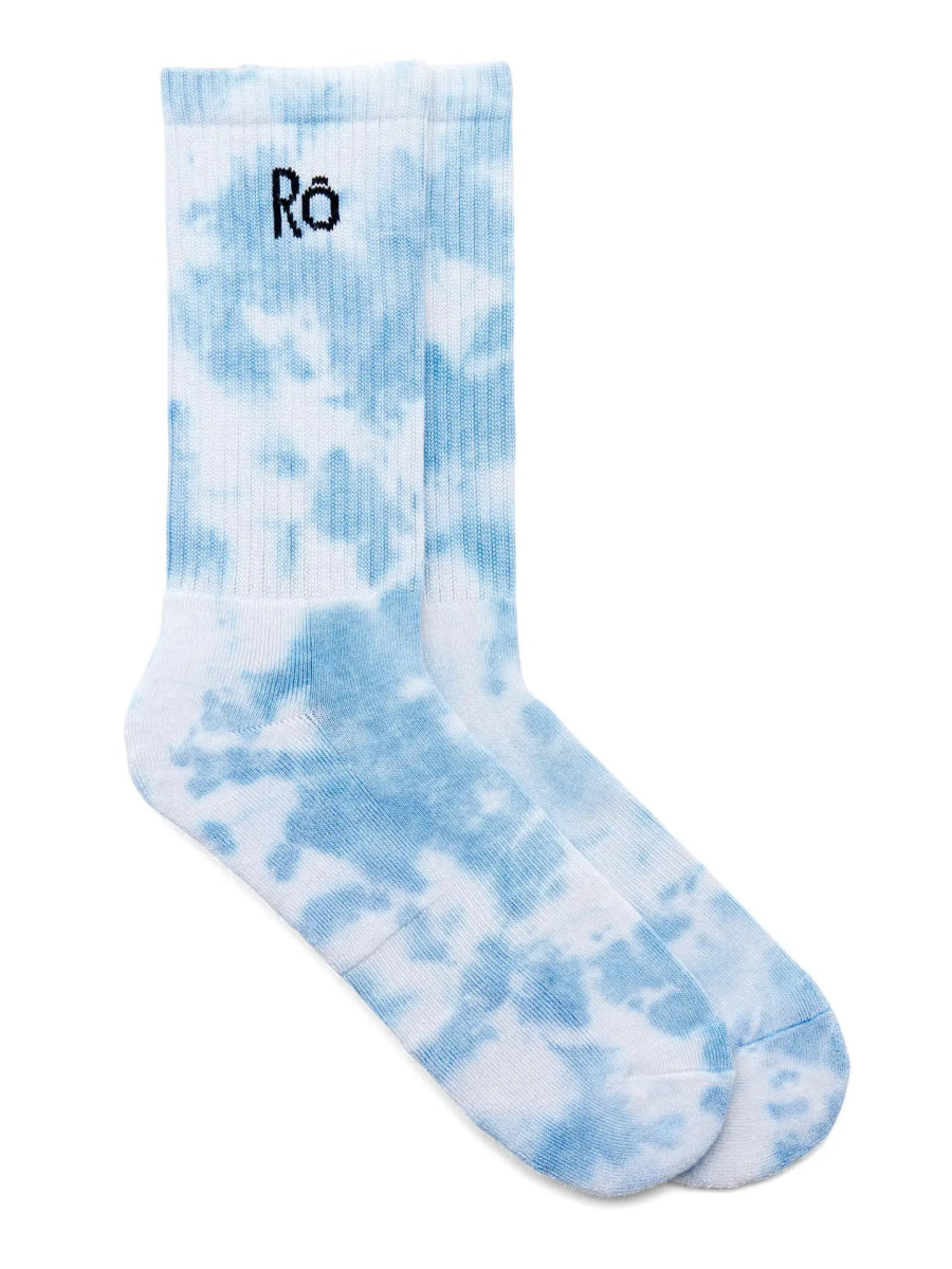 Hellblaue Batiksocken aus Bambus - The Baltic Shop