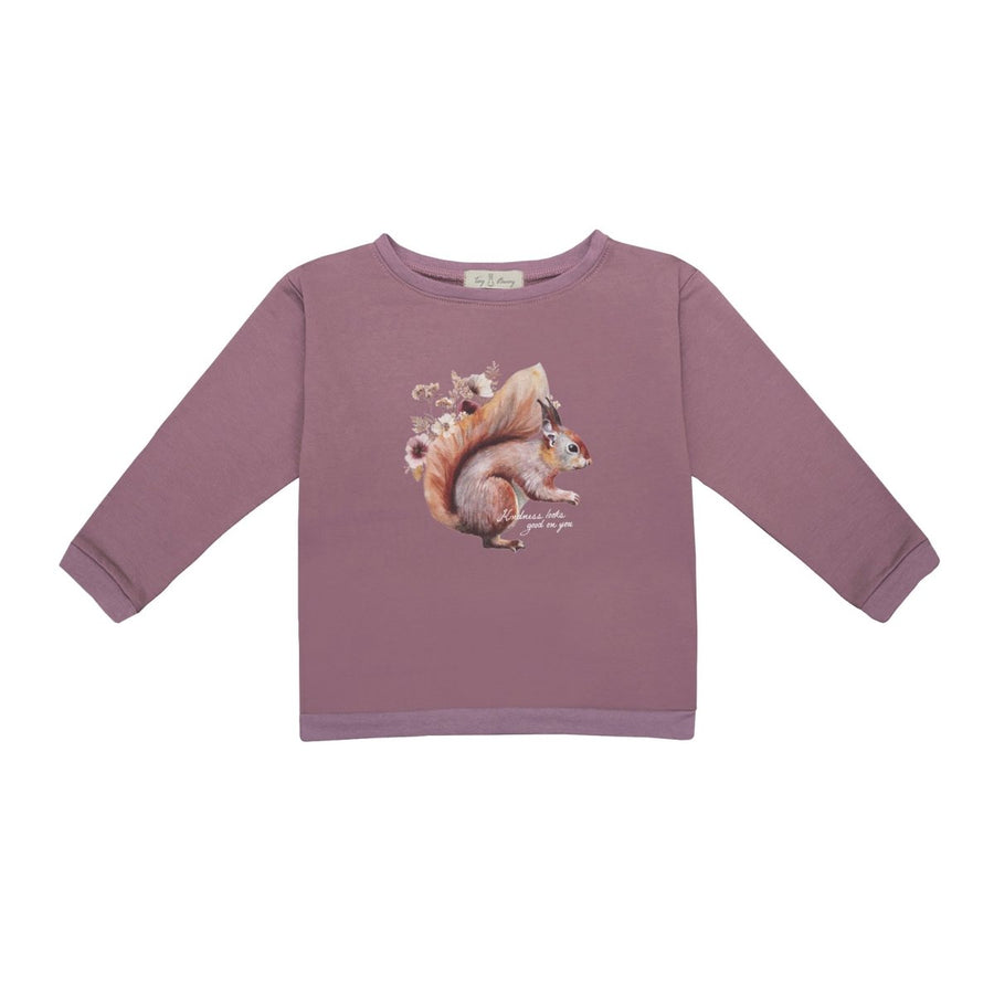 Kuscheliger Sweatshirt mit Eichhörnchen "Kindness looks good on you" - The Baltic Shop