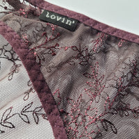 Luxuriöser Bordeaux Lace Höschen - The Baltic Shop