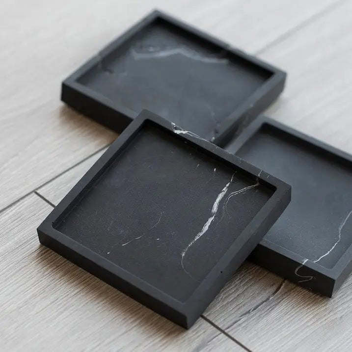 Quadratisches Tablett für Schmuck oder Kerze - The Baltic Shop