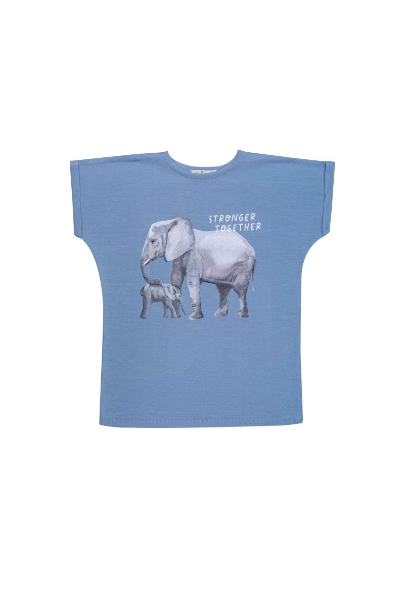 T-Shirt mit Elefanten "Stronger together" - The Baltic Shop
