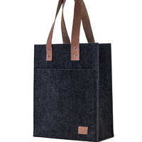 Tasche aus recyceltem Filz mit Ledergriff - The Baltic Shop