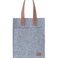 Tasche aus recyceltem Filz mit Ledergriff - The Baltic Shop