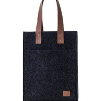 Tasche aus recyceltem Filz mit Ledergriff - The Baltic Shop