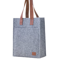 Tasche aus recyceltem Filz mit Ledergriff - The Baltic Shop