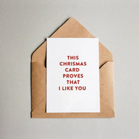 WEIHNACHTSKARTE "I Like you" - The Baltic Shop