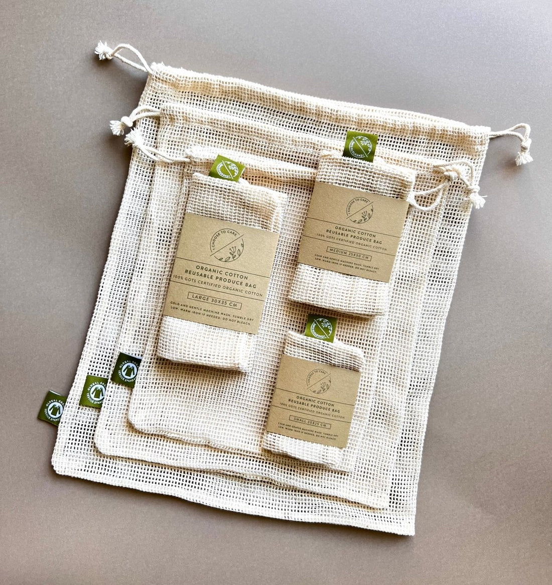 Wiederverwendbare Produkttasche aus Bio-Baumwolle - The Baltic Shop