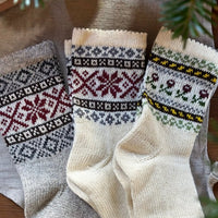 Wollsocken für Erwachsene mit lettische Symbole - The Baltic Shop