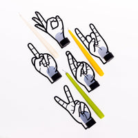 You Rock Gesture Kerzenhalter aus Metall - The Baltic Shop