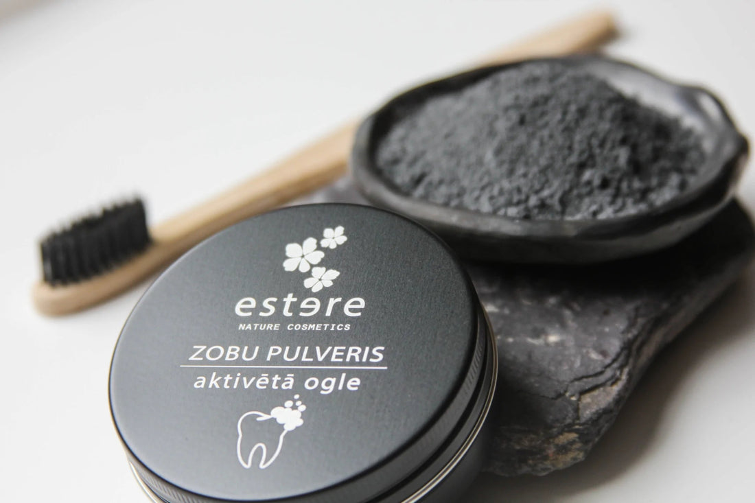 Zero Waste Zahnpulver mit Aktivkohle, 50g - The Baltic Shop